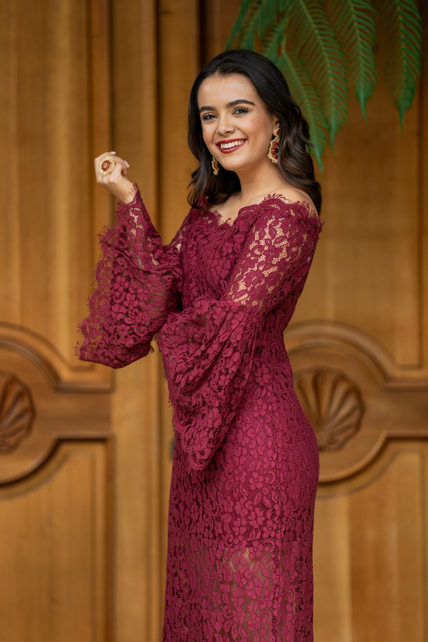 Vestido Borgoña