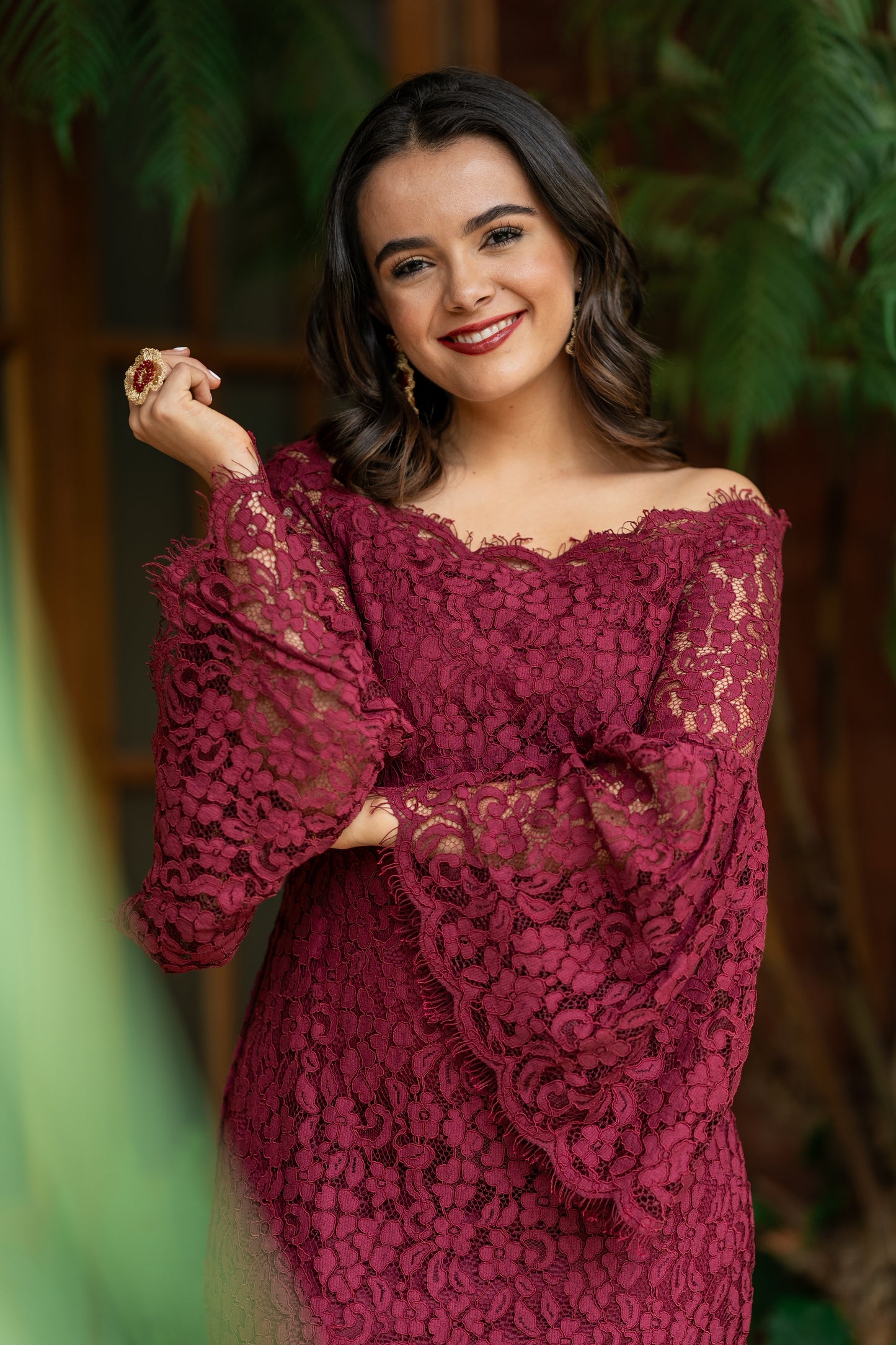 Vestido Borgoña