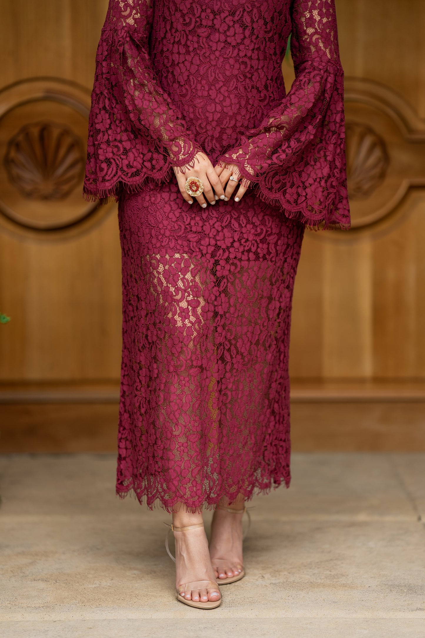 Vestido Borgoña