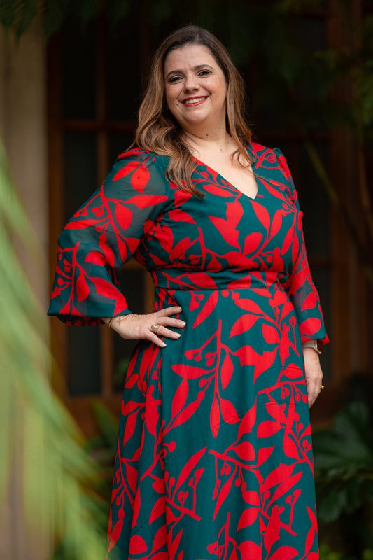 Vestido Maranta